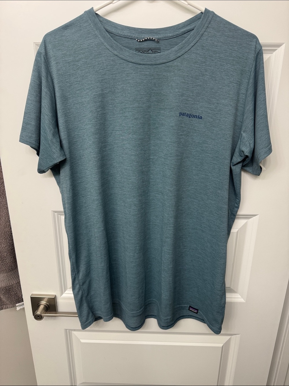 Patagonia Men’s Short-Sleeve Crew Tee — Dusty Teal